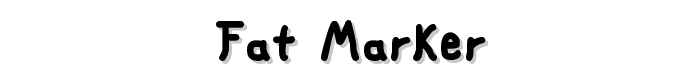 fat marker font